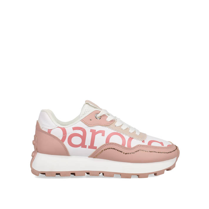 White and pink sneaker