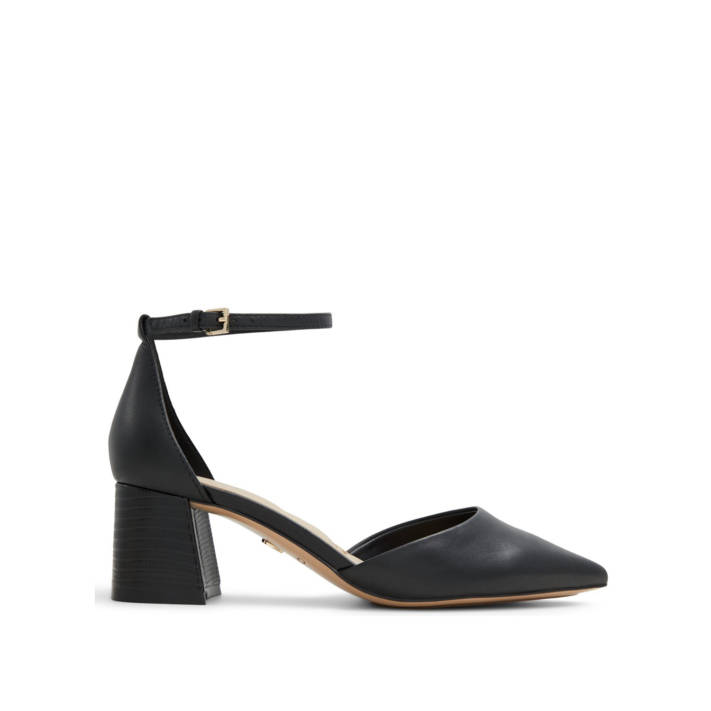 Black leather pump UNERAL