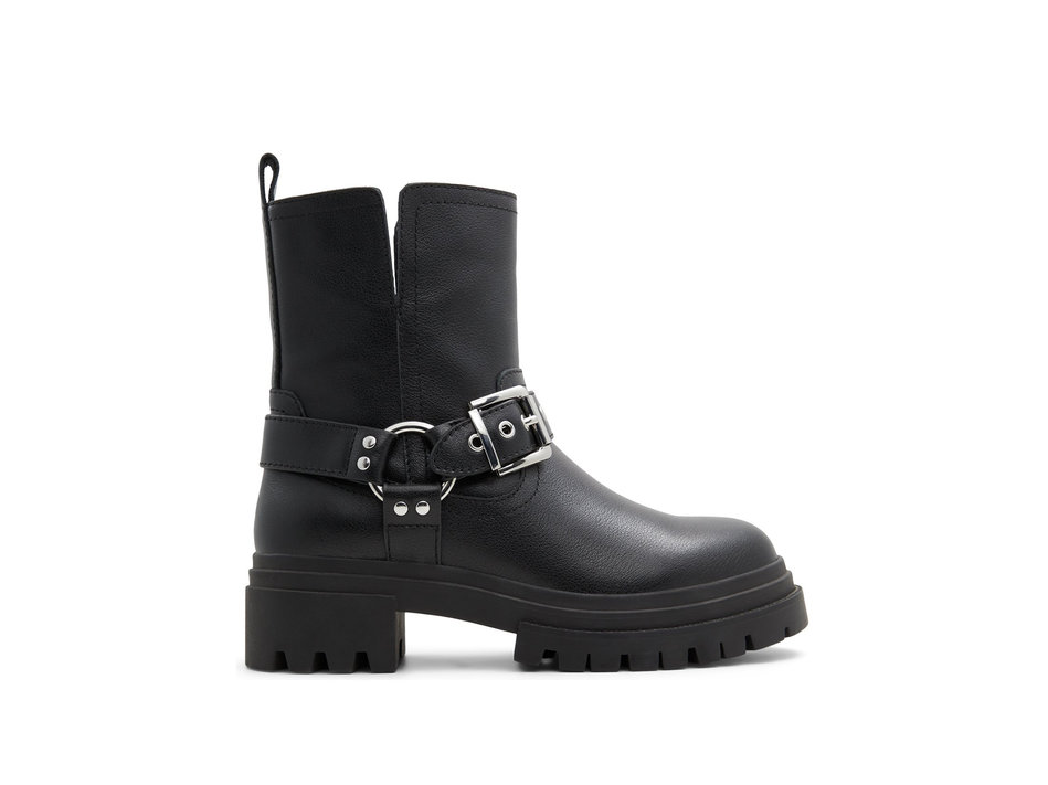 Black leather boot HARLLY