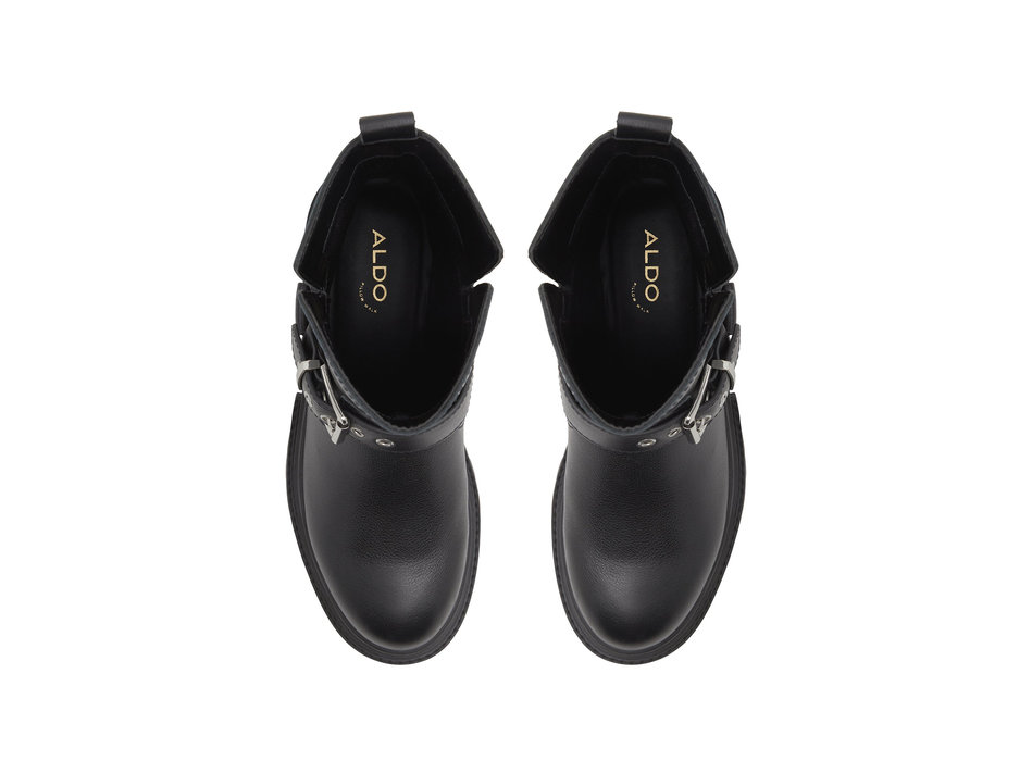 Black leather boot HARLLY