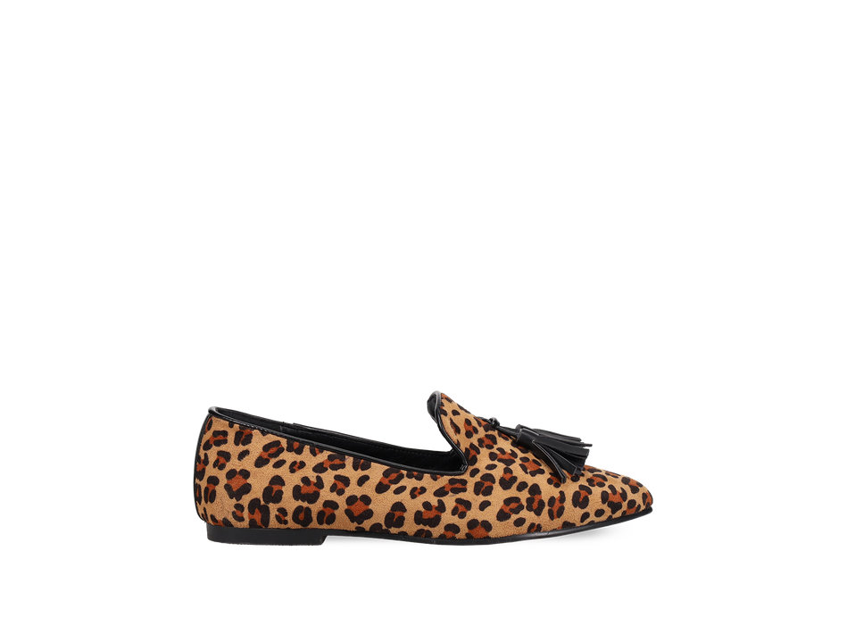 Animal print loafer