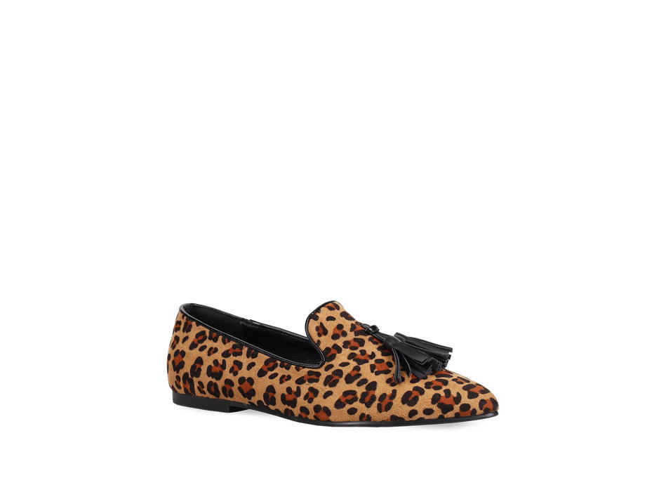 Animal print loafer