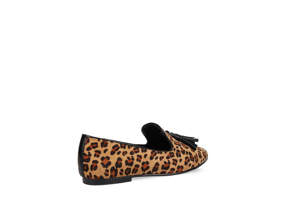 Animal print loafer