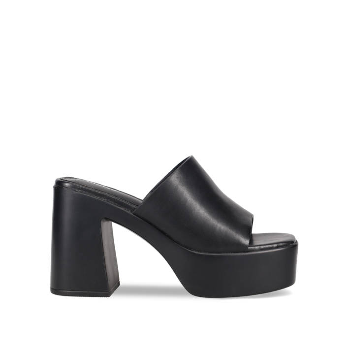 Μαύρο mule πέδιλο