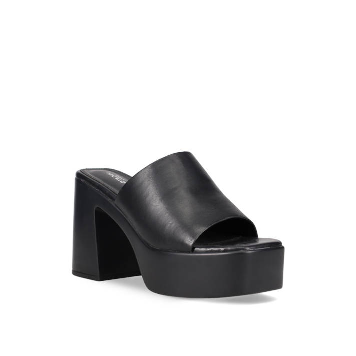 Μαύρο mule πέδιλο