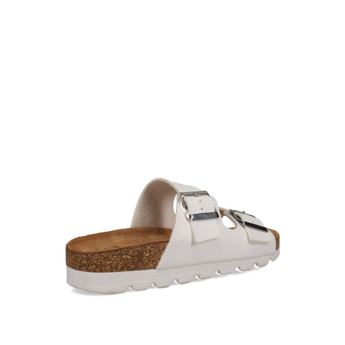 Λευκό footbed σανδάλι