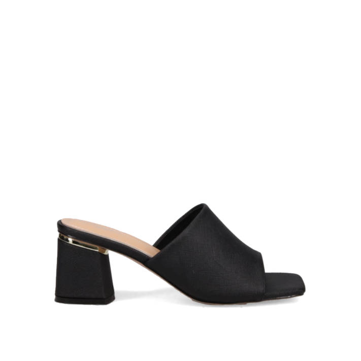 Μαύρο mule πέδιλο