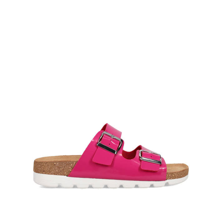 Φούξια footbed σανδάλι