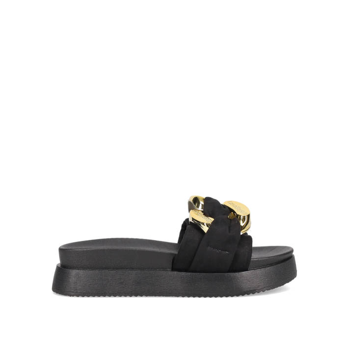 Μαύρο flatform σανδάλι