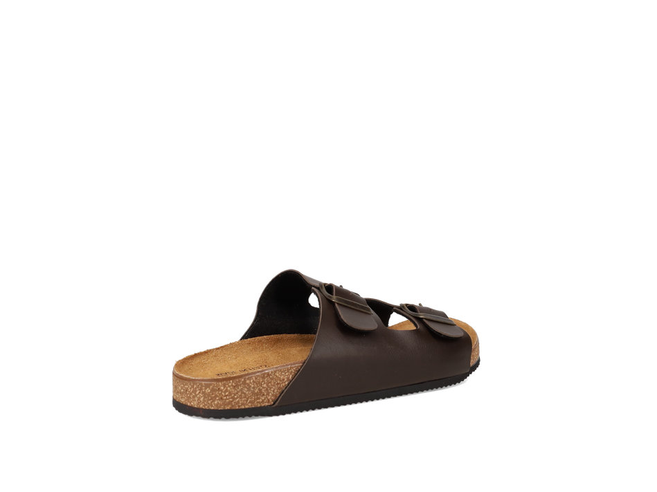 Mens brown footbed sandal