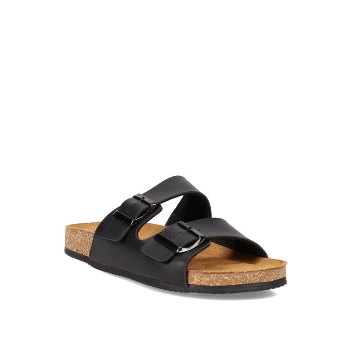 Μαύρο footbed σανδάλι