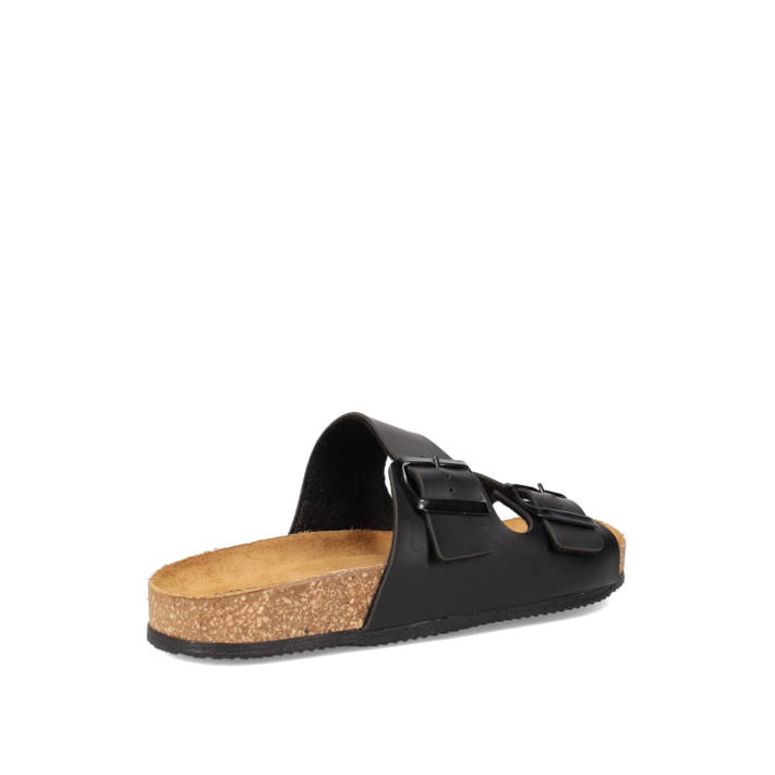 Μαύρο footbed σανδάλι