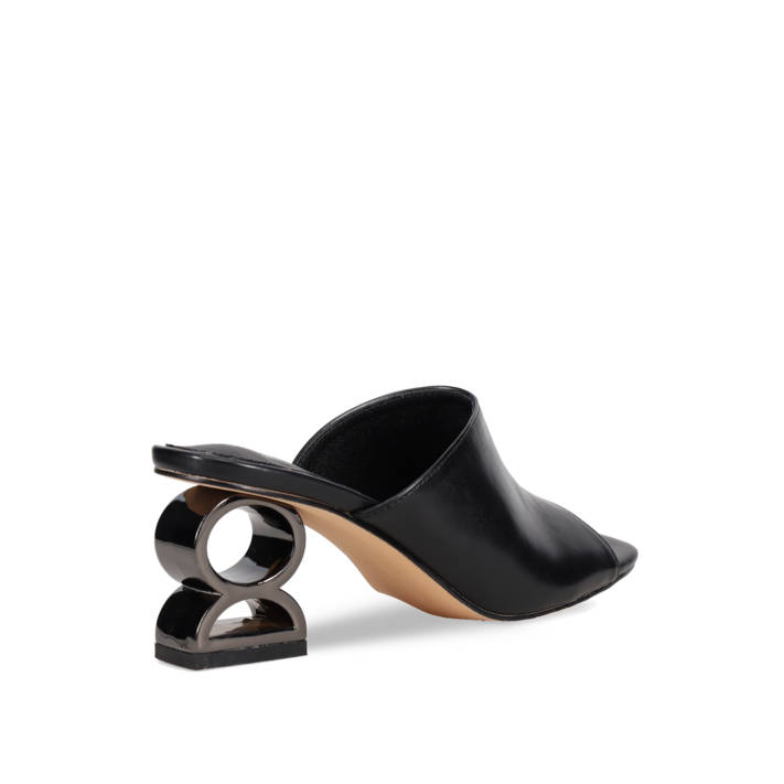 Black mule sandal