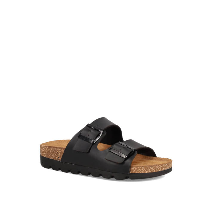 Μαύρο footbed σανδάλι