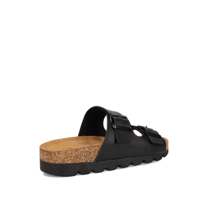 Μαύρο footbed σανδάλι