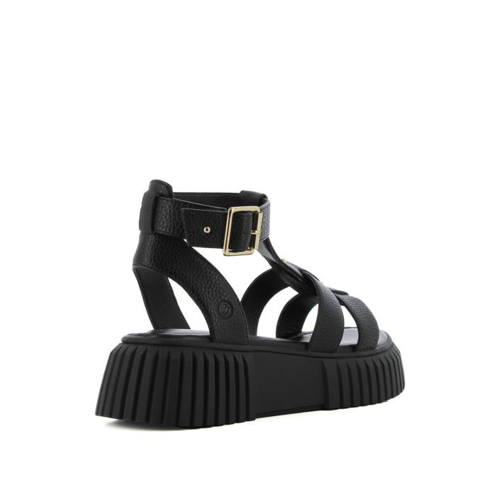 Μαύρο flatform σανδάλι