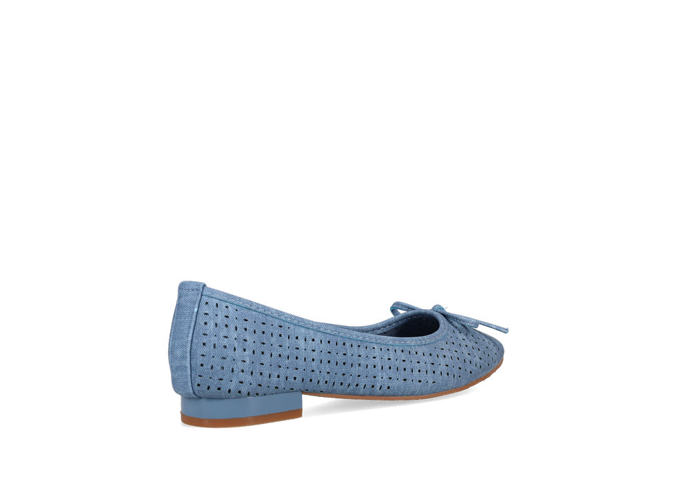 Μπλε denim μπαλαρίνα