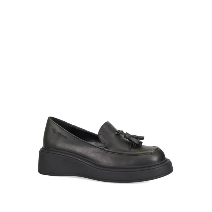 Σκούρο λαδί loafer