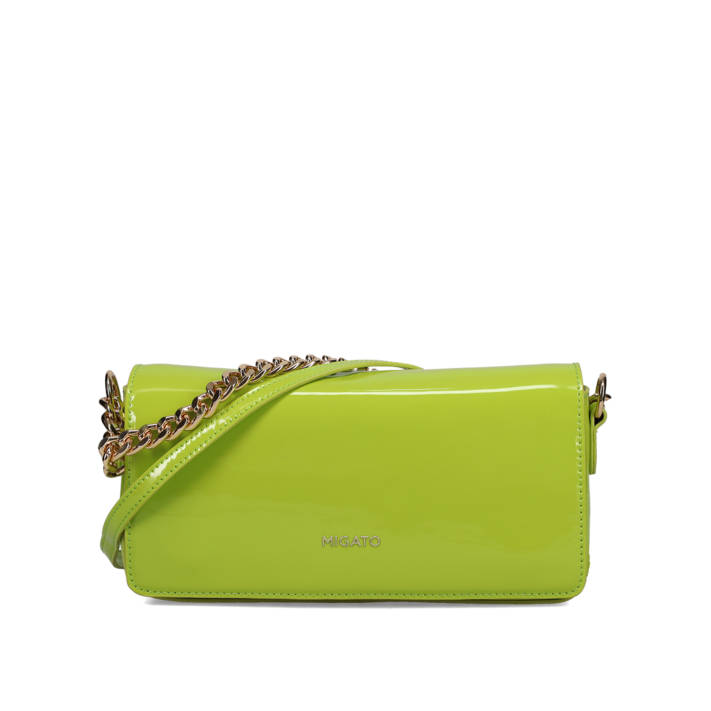 Πράσινη τσάντα ώμου λουστρίνι