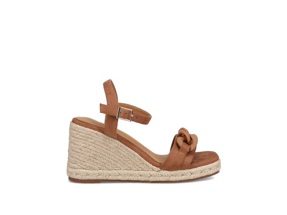 Camel wedge sandal