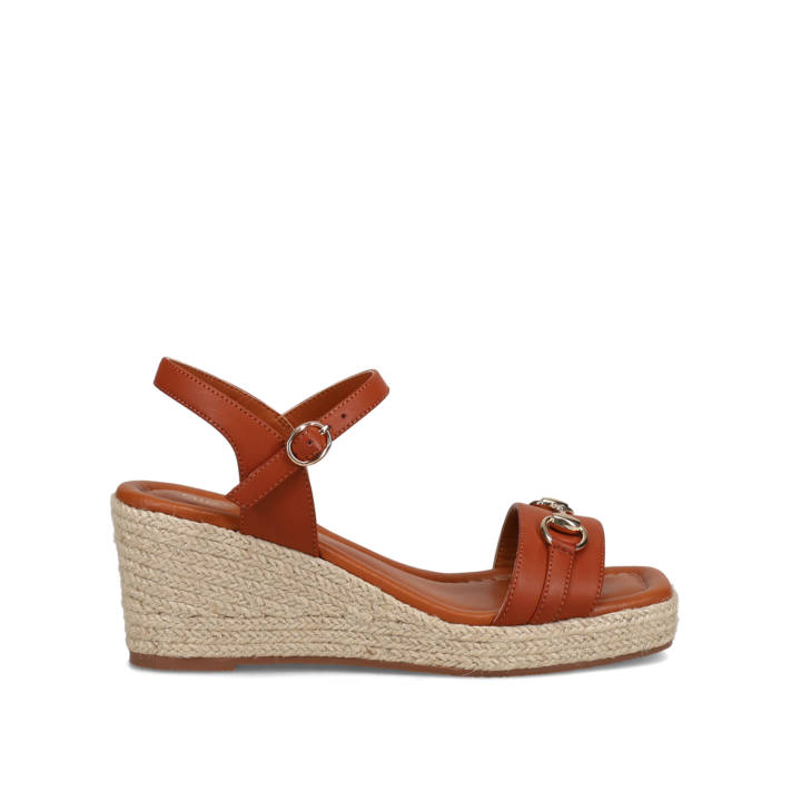 Tan wedge sandal