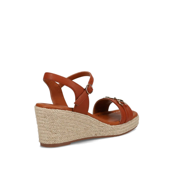 Tan wedge sandal