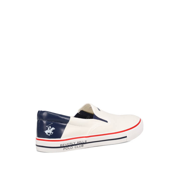 Mens white slip-on shoe