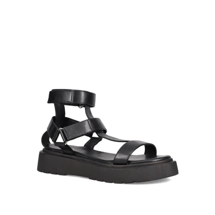 Μαύρο flatform σανδάλι