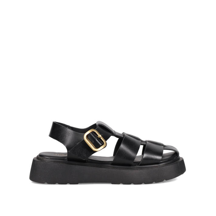Μαύρο flatform σανδάλι