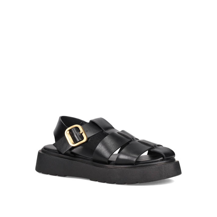 Μαύρο flatform σανδάλι