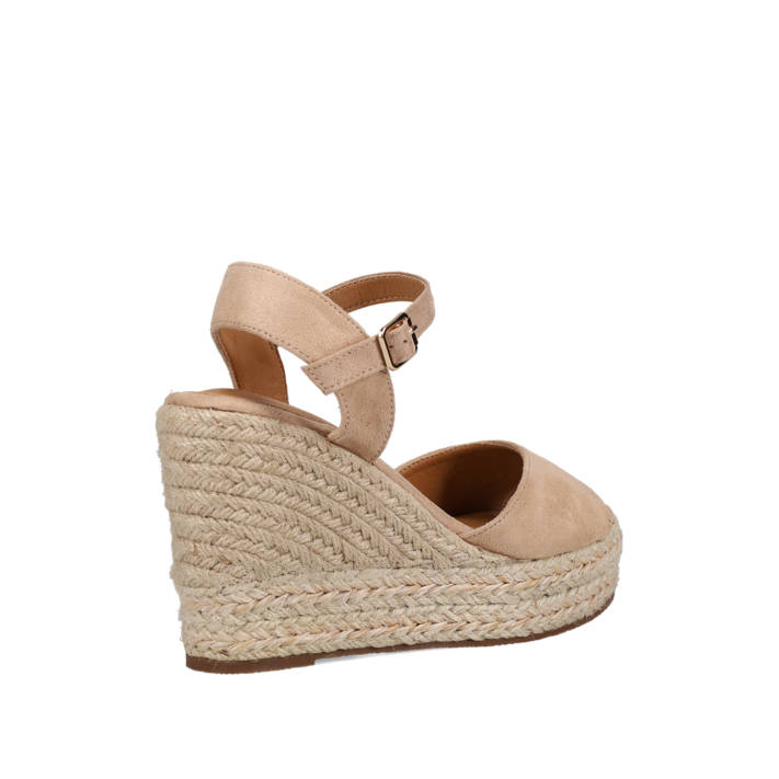 Beige wedge sandal