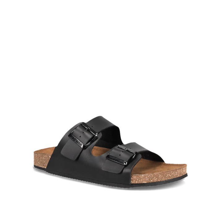 Μαύρο footbed σανδάλι