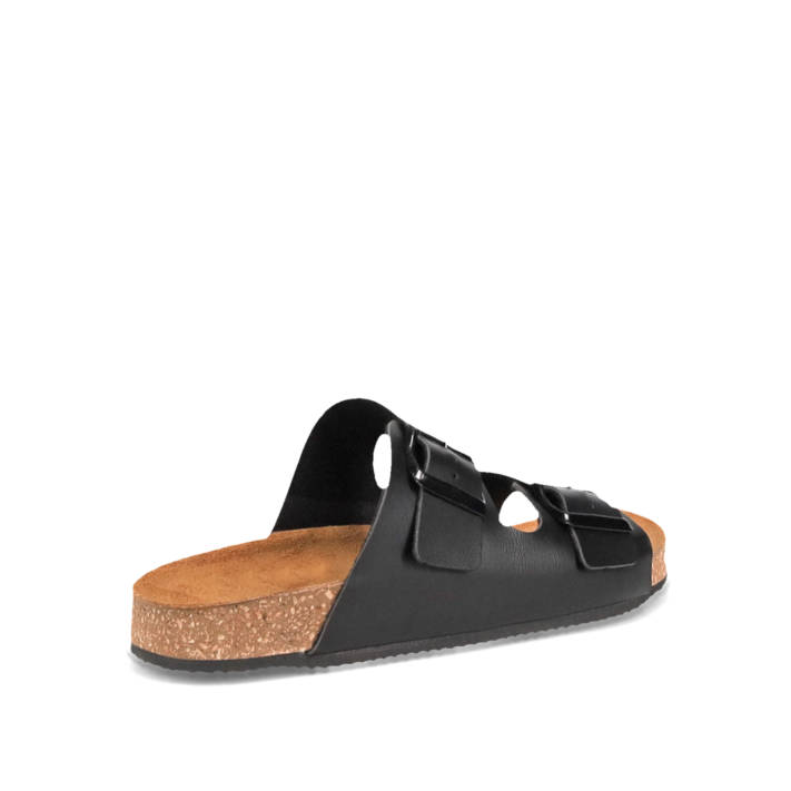 Μαύρο footbed σανδάλι