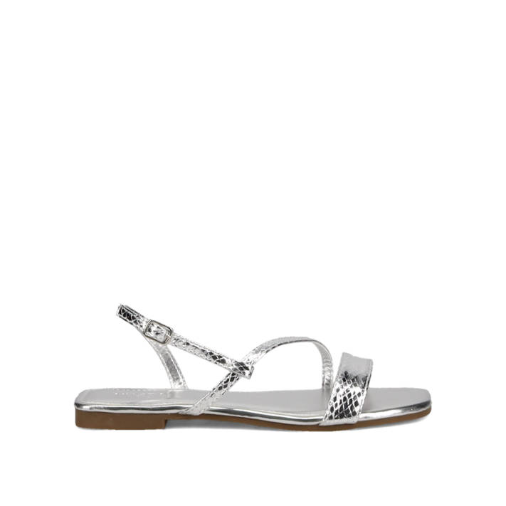 Ασημί μεταλλιζέ σανδάλι