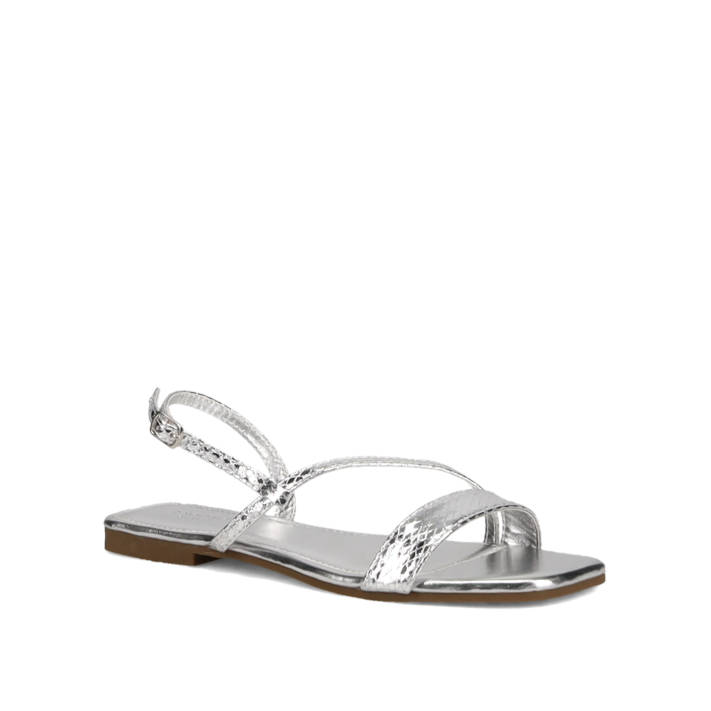 Ασημί μεταλλιζέ σανδάλι