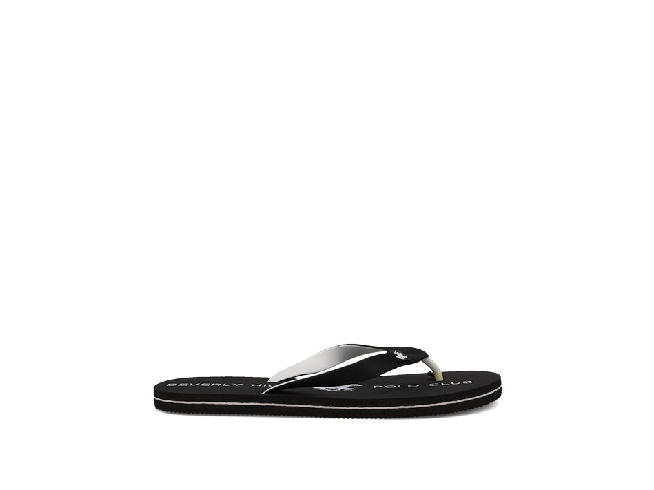 Men''s black flip-flop beach sandal
