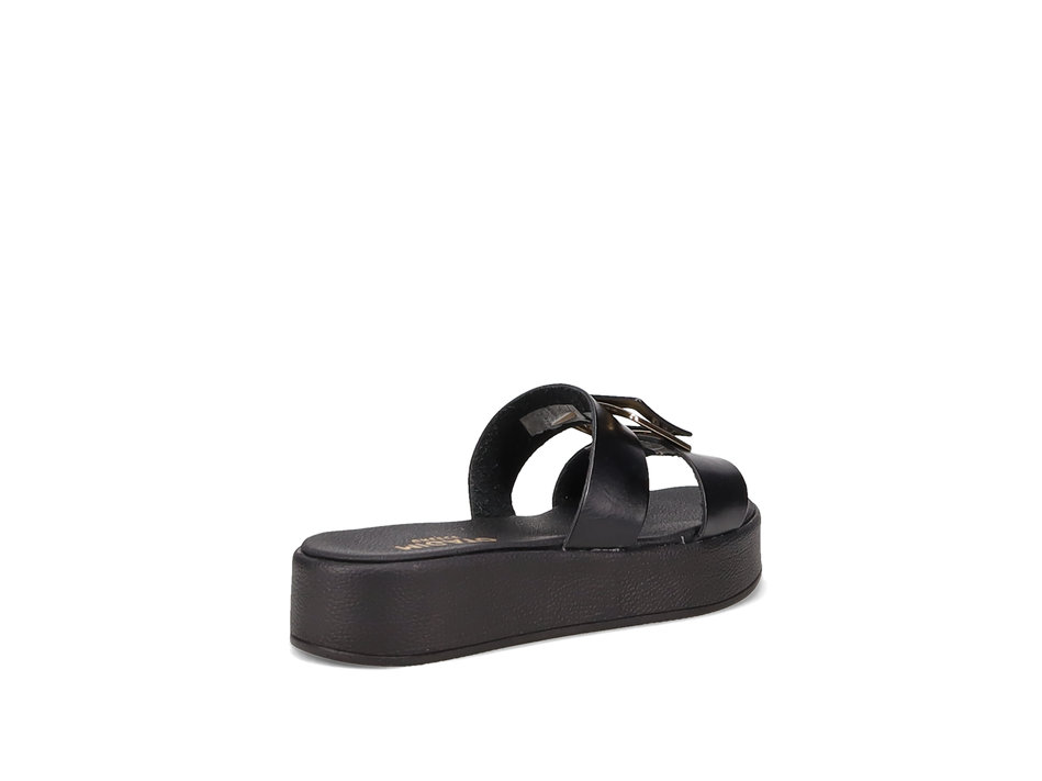 Μαύρο flatform σανδάλι