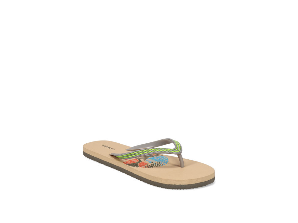 Green beach sandal