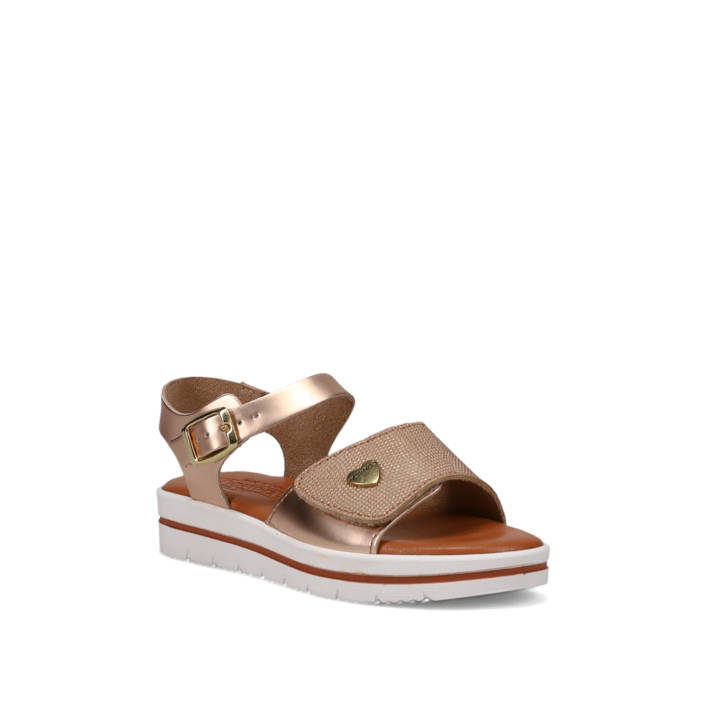 Kids rose gold sandal