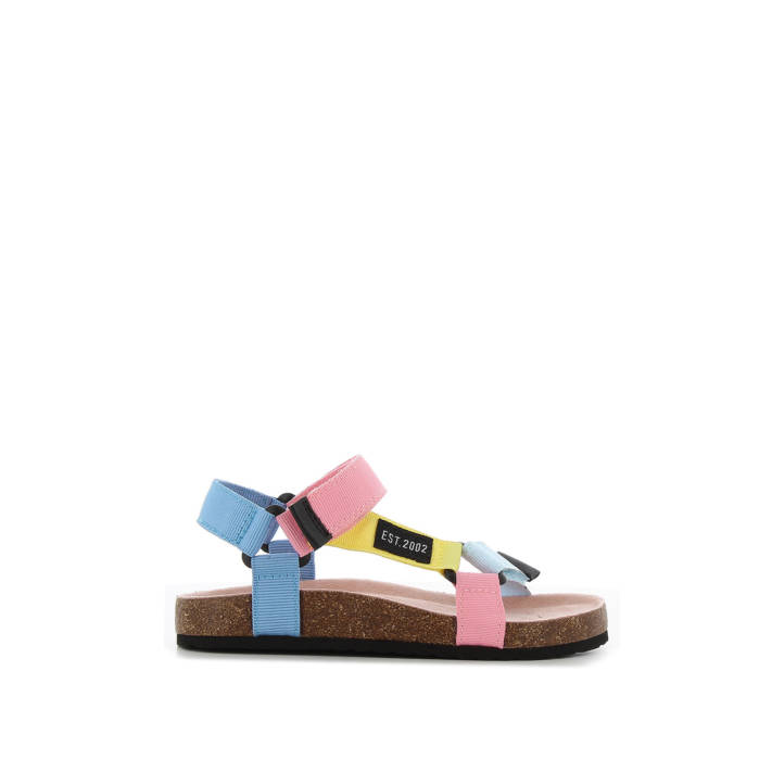 Kids multi color footbed sandal
