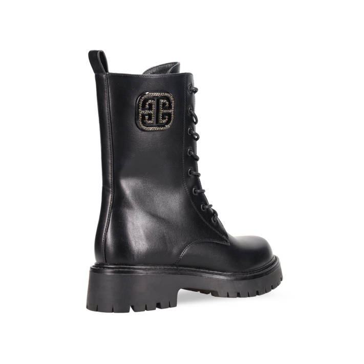 Black army boot