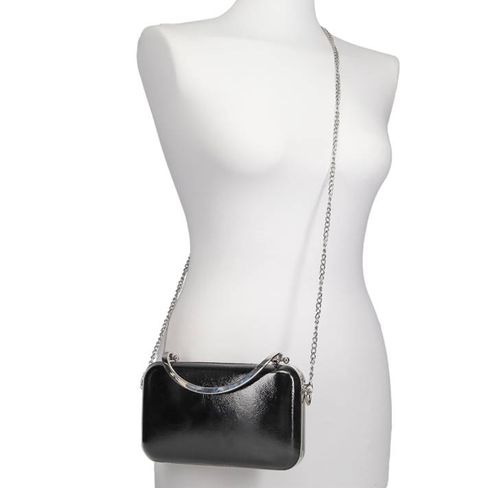 Black clutch bag