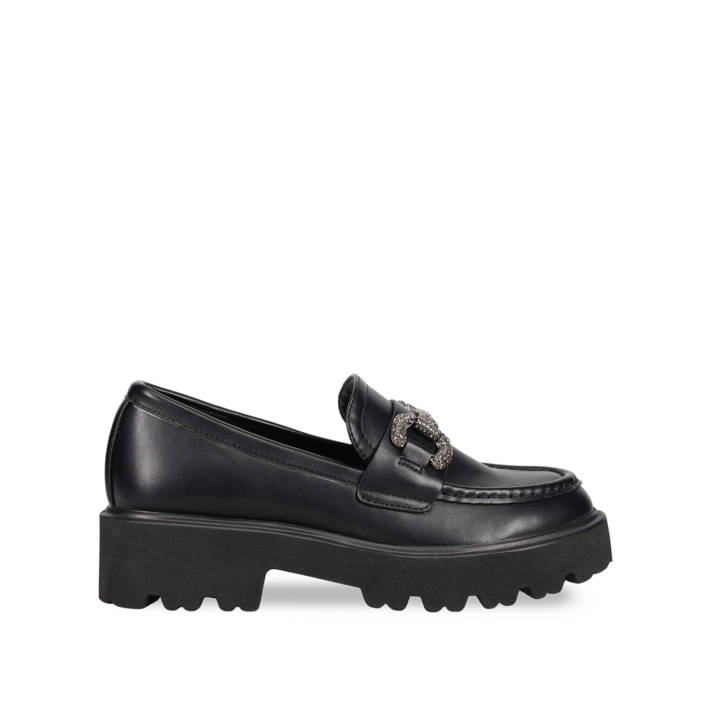 Μαύρο chunky loafer