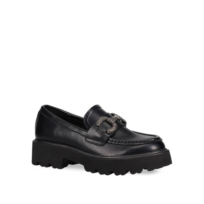 Μαύρο chunky loafer
