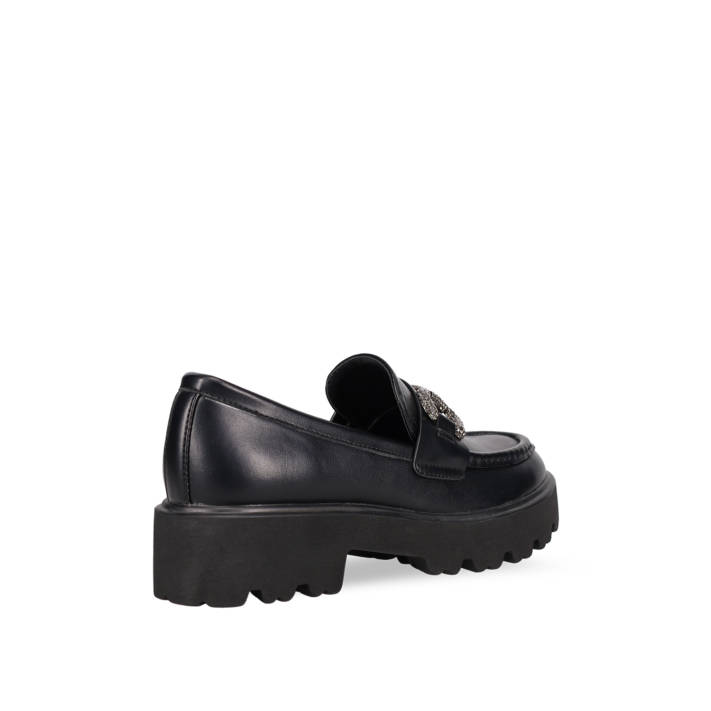 Μαύρο chunky loafer