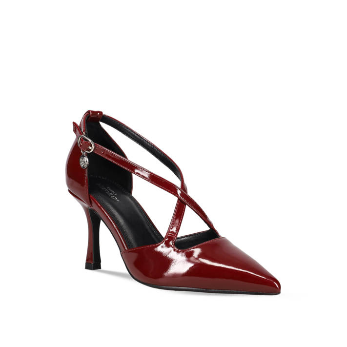 Μπορντώ γόβα λουστρίνι