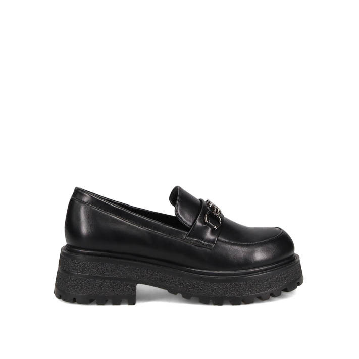 Μαύρο chunky loafer