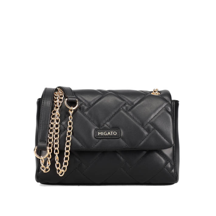 Black quilted shoulder bag