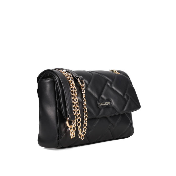 Black quilted shoulder bag
