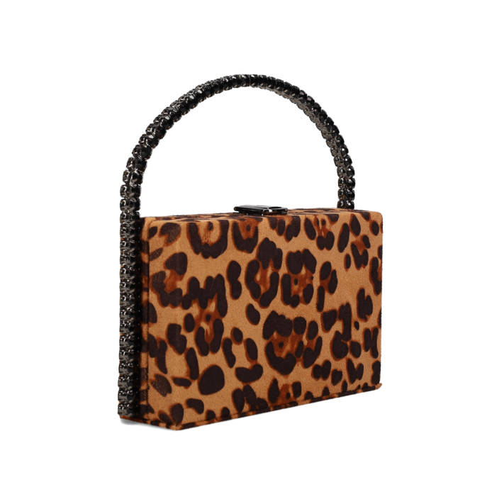 Animal print evening bag